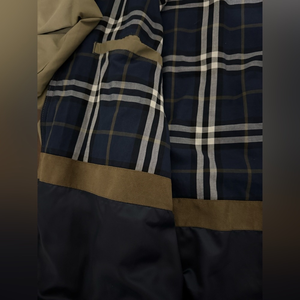 Jos. A. Bank Men’s Tan Harrington Jacket Full Zip Plaid Lined tall and big 3XL - Picture 9 of 12